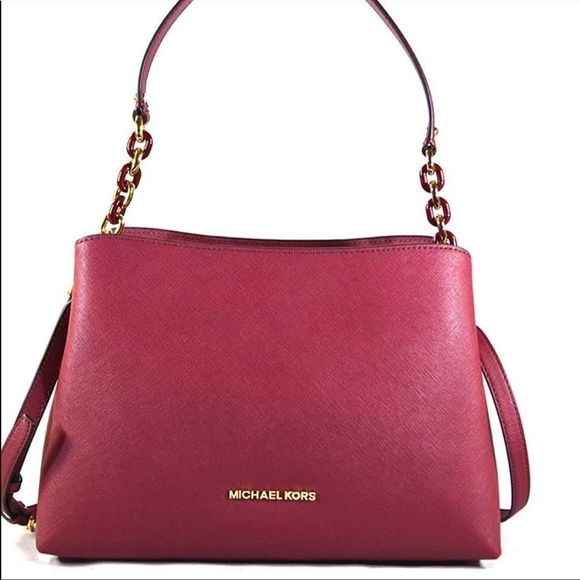 Michael Kors Handbags - Michael Kors Sofia Satchel in Mulberry